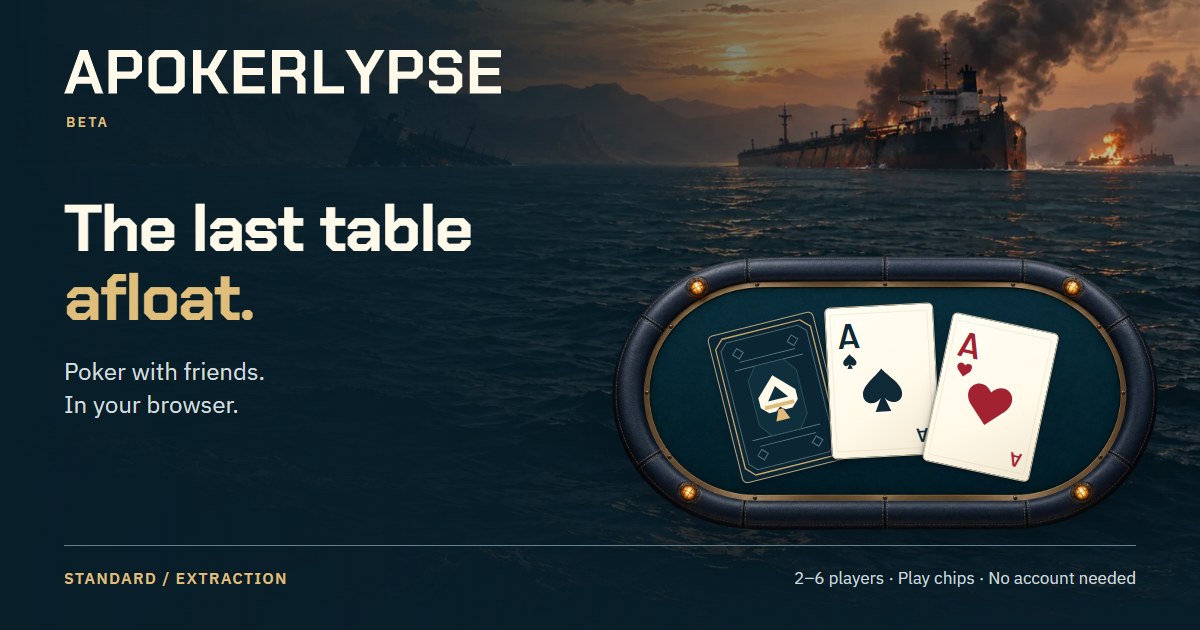 I built a free browser poker game with an Extraction mode. Is the hook interesting, or just extra no